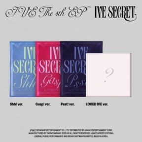【送料無料】 IVE - THE 4TH EP [IVE SECRET] (Shh! ver. / Gasp! ver. / Psst! ver./ LOVED IVE ver.) (4types Random Ver.) + Random Photocard (APPLE MUSIC) _韓国盤