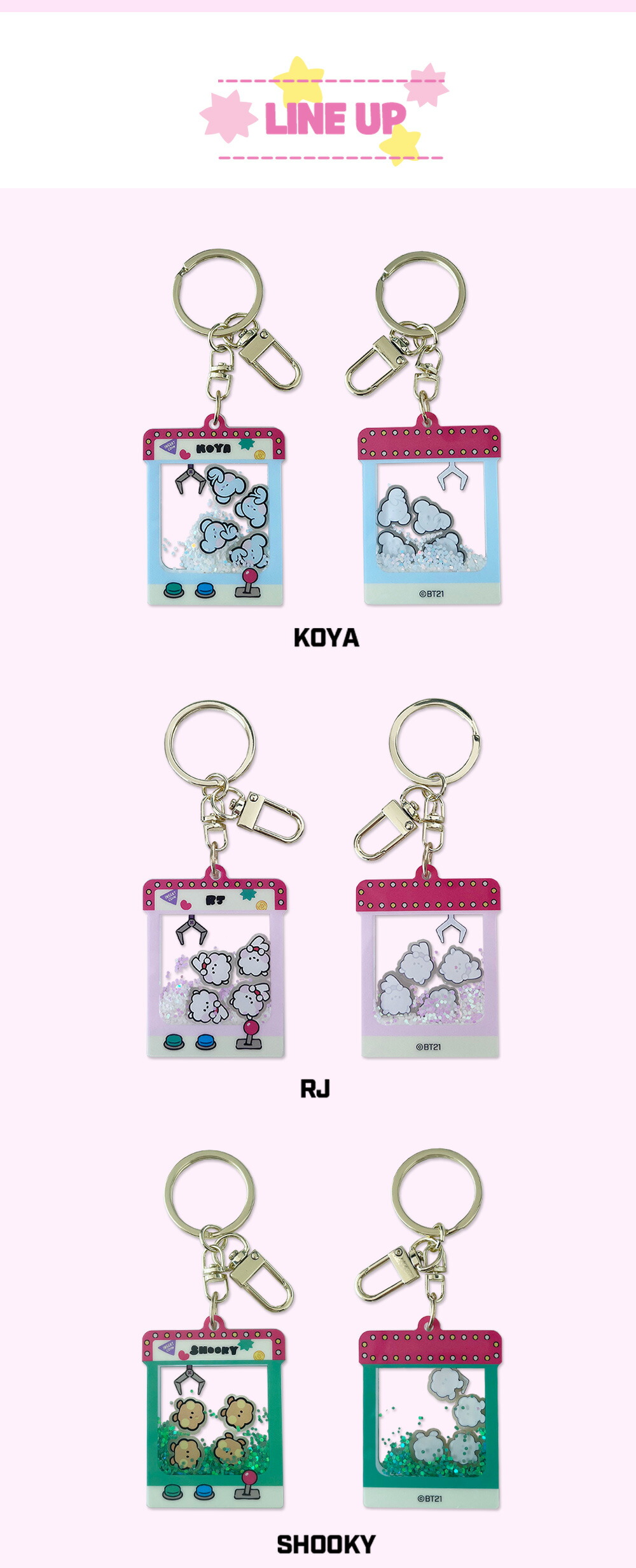 BT21 KOYA RJ SHOOKY MANG CHIMMY TATA COOKY