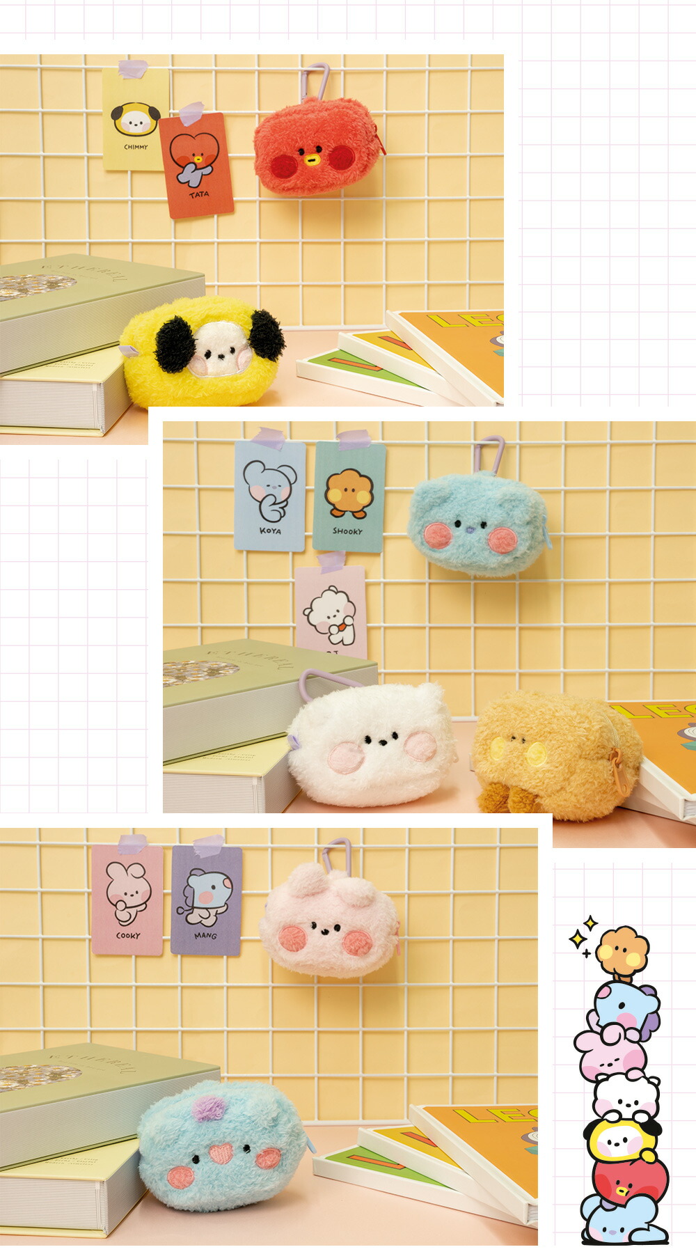 BT21 KOYA RJ SHOOKY MANG CHIMMY TATA COOKY