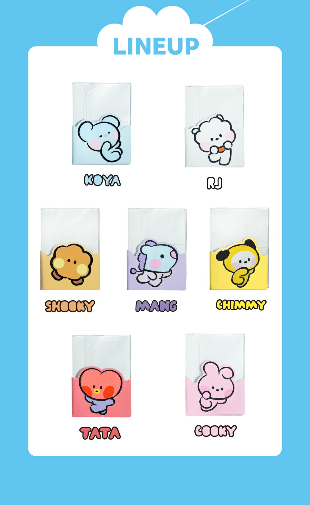 BT21 KOYA RJ SHOOKY MANG CHIMMY TATA COOKY