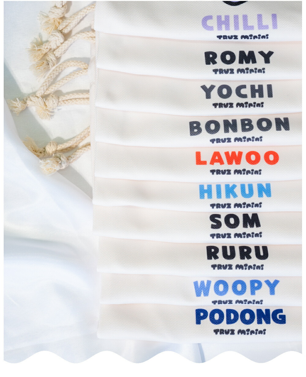 TRUZ minini 公式ライセンス商品 minini ひも付きエコバッグ(巾着タイプ)